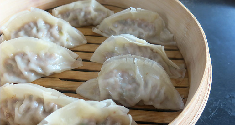 Dumpling de porc i gambes i de porc i bolets