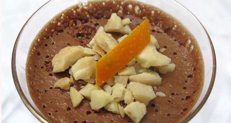 Mousse de xocolata i taronja