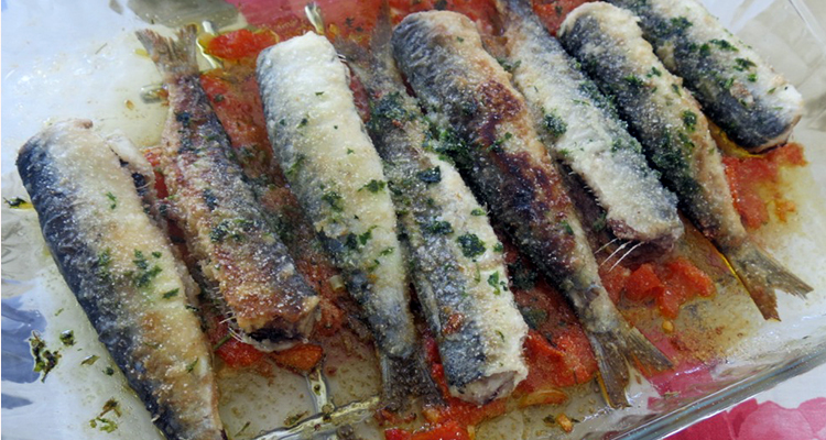 Sardines al forn